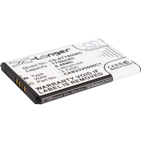 Batterie pour Alcatel One Touch Y800 (1750 mAh/6.48 Wh, 3.7 V)
