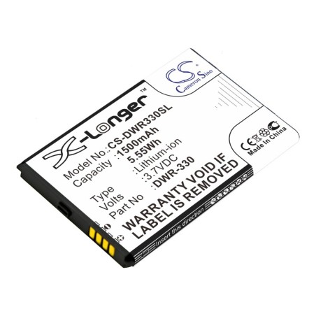 Batterie pour D-Link DWR-330 (1500 mAh/5.55 Wh, 3.7 V)