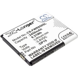 Batterie pour T-Mobile T9 (2450 mAh/9.31 Wh, 3.8 V)
