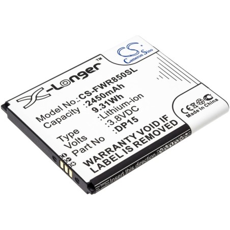 Batterie pour Franklin Wireless DP15 (2450 mAh/9.31 Wh, 3.8 V)