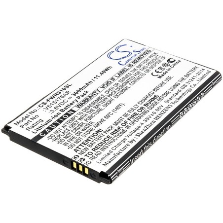 Batterie pour Franklin Wireless R910 (3000 mAh/11.4 Wh, 3.8 V)