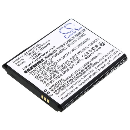 Batterie pour Franklin Wireless RT410 (3700 mAh/14.06 Wh, 3.8 V)
