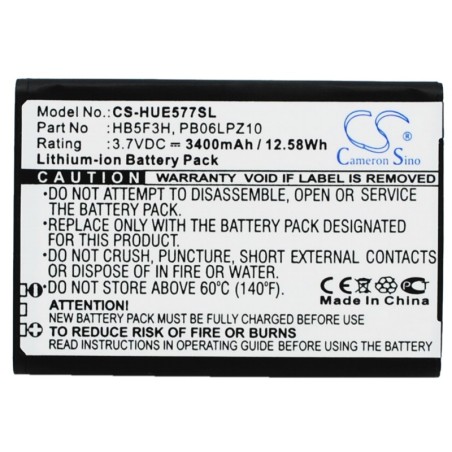 Batterie pour Huawei E5377 (3400 mAh/12.58 Wh, 3.7 V)