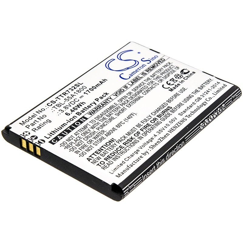Batterie pour TP-Link TBL-55A2000 (1700 mAh/6.46 Wh, 3.8 V)