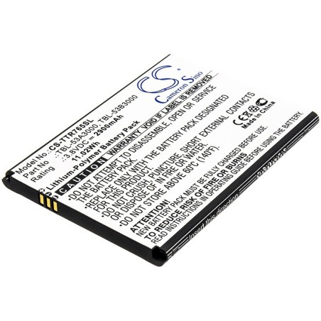 Batterie pour TP-Link TBL-53A3000 (2900 mAh/11.02 Wh, 3.8 V)