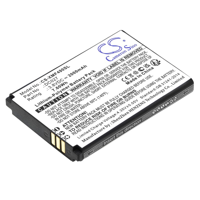 Batterie pour Xiaomi DC027 (2000 mAh/7.6 Wh, 3.8 V)