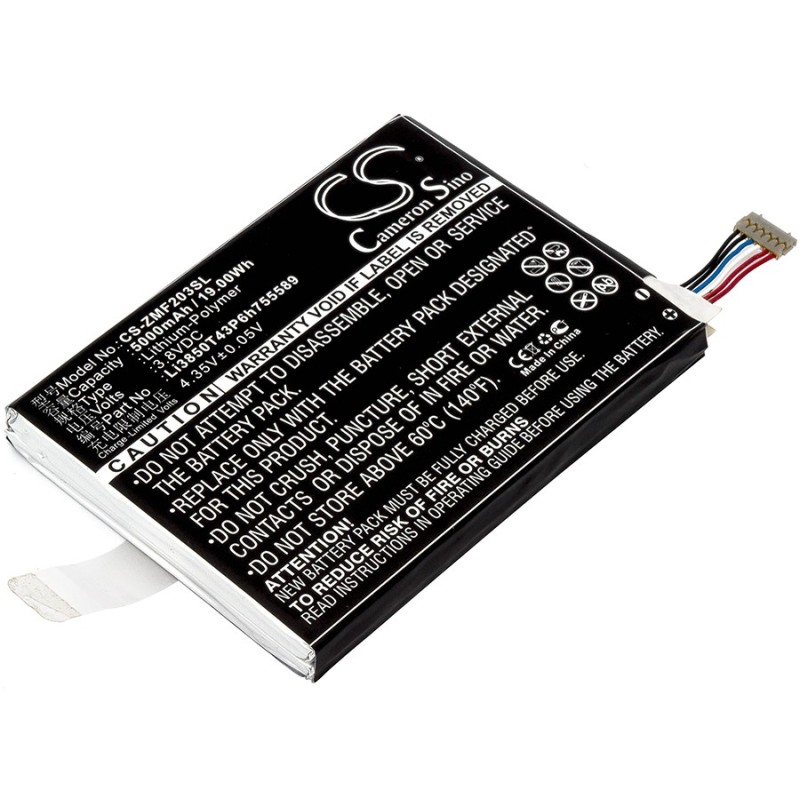 Batterie pour ZTE GL09P (5000 mAh/19 Wh, 3.8 V)