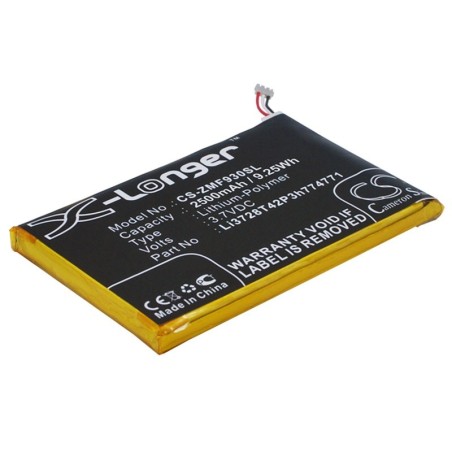 Batterie pour ZTE MF93e (2500 mAh/9.25 Wh, 3.7 V)