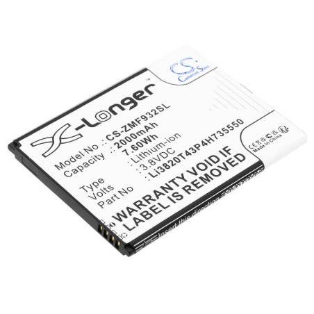 Batterie pour ZTE WiFi5 MF932 (2000 mAh/7.6 Wh, 3.8 V)