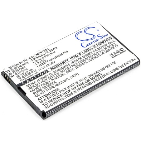 Batterie pour ZTE MF975S (2500 mAh/9.25 Wh, 3.7 V)