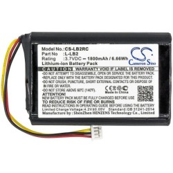 Batterie pour Logitech L-LB2 (1800 mAh/6.66 Wh, 3.7 V)