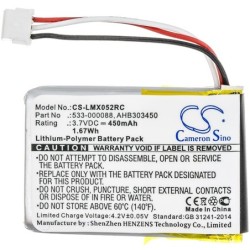 Batterie pour Logitech 910-004362 (450 mAh/1.67 Wh, 3.7 V)