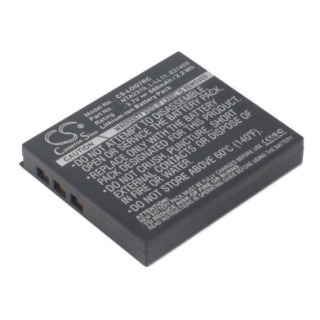 Batterie pour Logitech G7 Laser Cordless Mouse (600 mAh/2.22 Wh, 3.7 V)