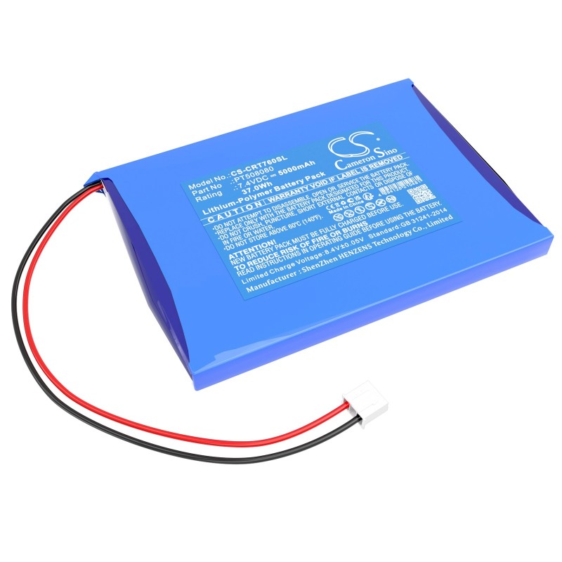 Batterie pour Creator ST-7600C Wireless Touch Screen (5000 mAh/37 Wh, 7.4 V)