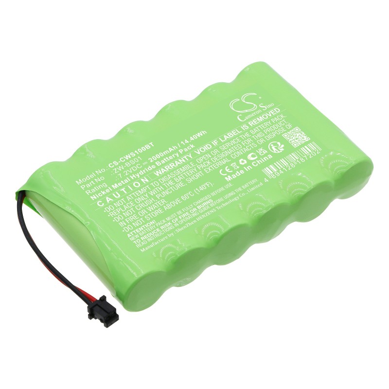 Batterie pour CaddX ZeroWire Control Panel (2000 mAh/14.4 Wh, 7.2 V)