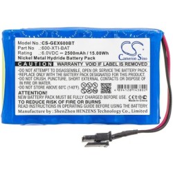 Batterie pour GE Simon XTi Control Panel (2500 mAh/15 Wh, 6 V)