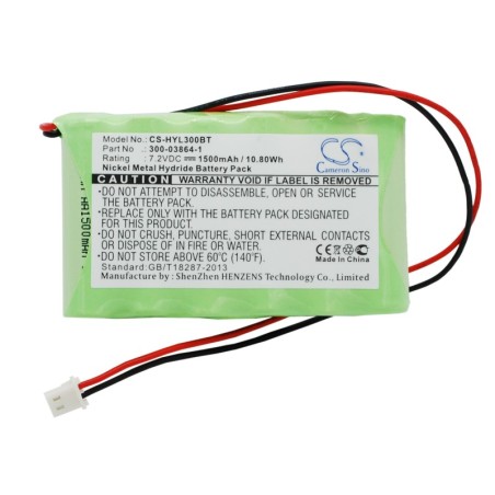 Batterie pour ADT QuickConnect Security System (1500 mAh/10.8 Wh, 7.2 V)