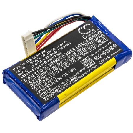 Batterie pour Qolsys IQ Panel (2600 mAh/19.24 Wh, 7.4 V)
