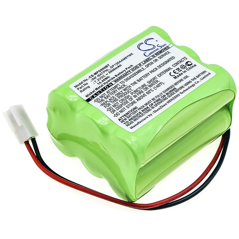 Batterie pour Marmitek ProGuard Control Panel (2000 mAh/14.4 Wh, 7.2 V)