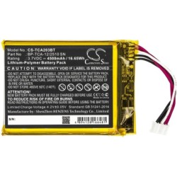 Batterie pour Technicolor TCA203COMG (4500 mAh/16.65 Wh, 3.7 V)
