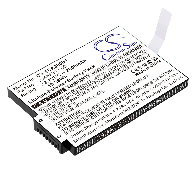 Batterie pour Xfinity TCA300COM (2800 mAh/10.36 Wh, 3.7 V)