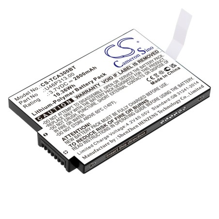 Batterie pour Xfinity TCA300COM (2800 mAh/10.36 Wh, 3.7 V)