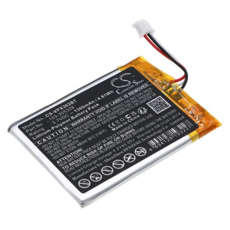 Batterie pour Visonic PowerMaster 360 (1300 mAh/4.81 Wh, 3.7 V)