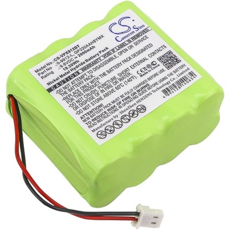 Batterie pour Visonic 0-100459 (2000 mAh/19.2 Wh, 9.6 V)