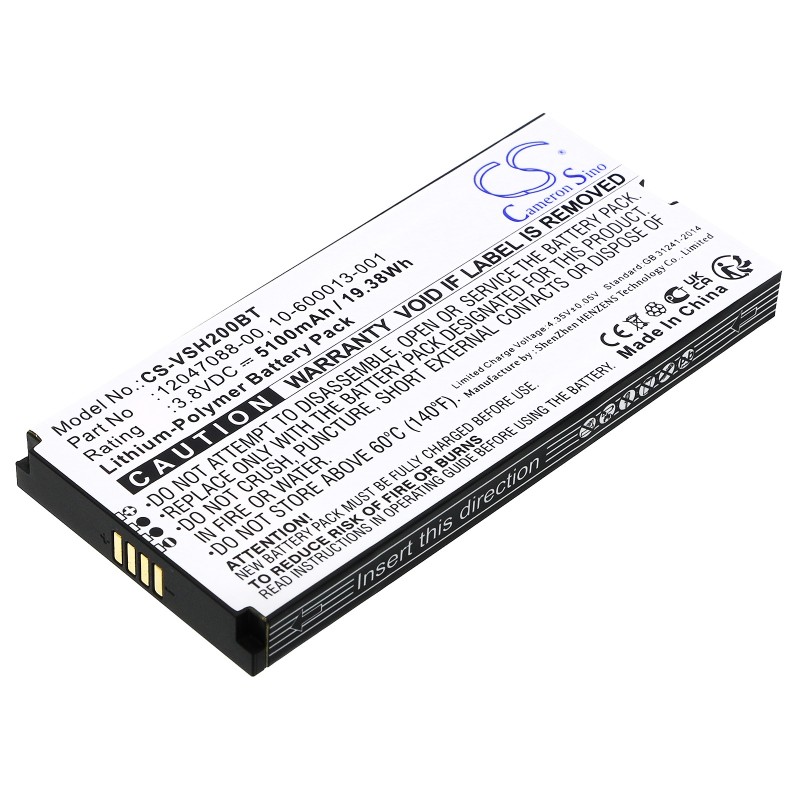 Batterie pour Vivint Smart Hub Control Panel (5100 mAh/19.38 Wh, 3.8 V)