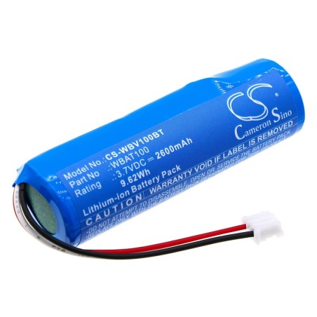 Batterie pour Videofied WBAT100 (2600 mAh/9.62 Wh, 3.7 V)