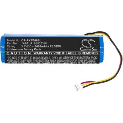 Batterie pour Akai EWI 5000 (3400 mAh/12.58 Wh, 3.7 V)