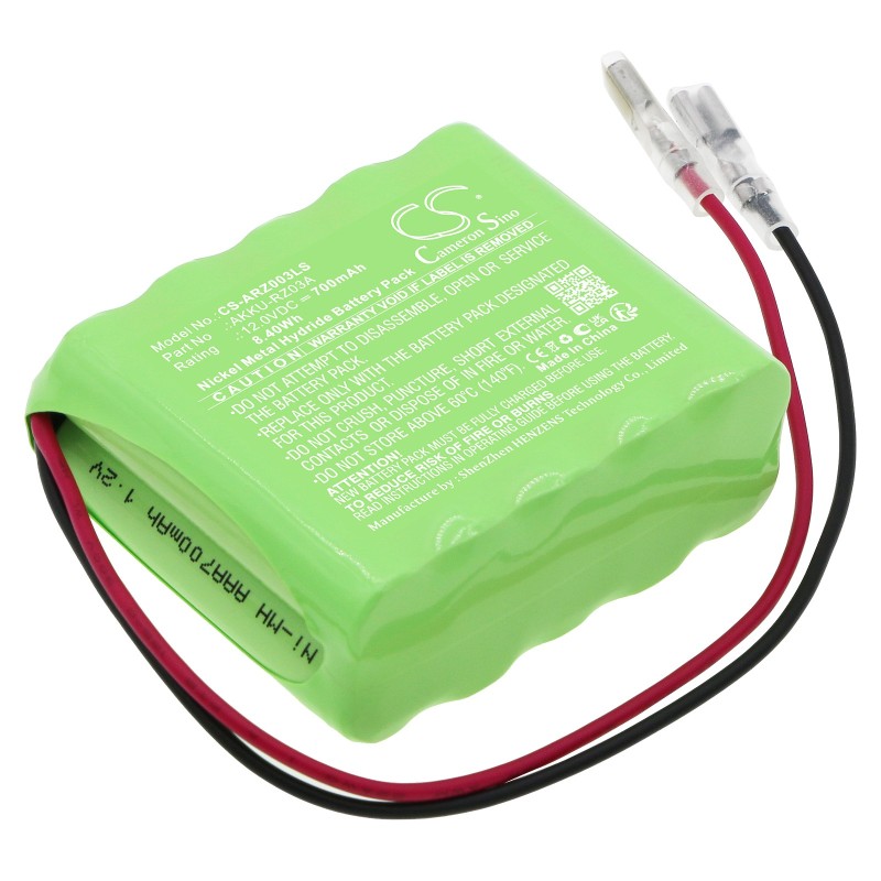 Batterie pour Indexa AKKU-RZ03A (700 mAh/8.4 Wh, 12 V)