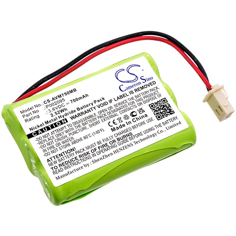 Batterie pour Alecto DVM-75-00 (700 mAh/2.52 Wh, 3.6 V)