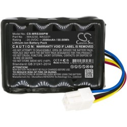Batterie pour Worx Landroid S Basic (2500 mAh/50 Wh, 20 V)