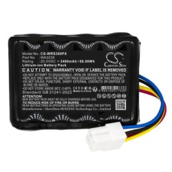 Batterie pour Worx Landroid S Basic (3400 mAh/68 Wh, 20 V)