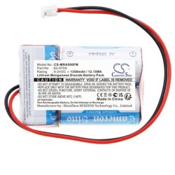 Batterie pour McMurdo E5 (1350 mAh/12.15 Wh, 9 V)
