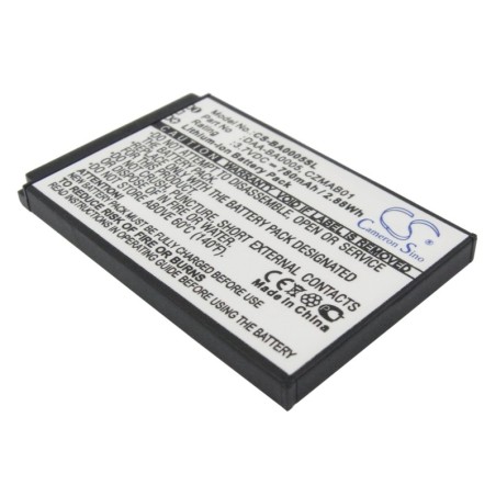 Batterie pour Creative CZMAB01 (780 mAh/2.89 Wh, 3.7 V)