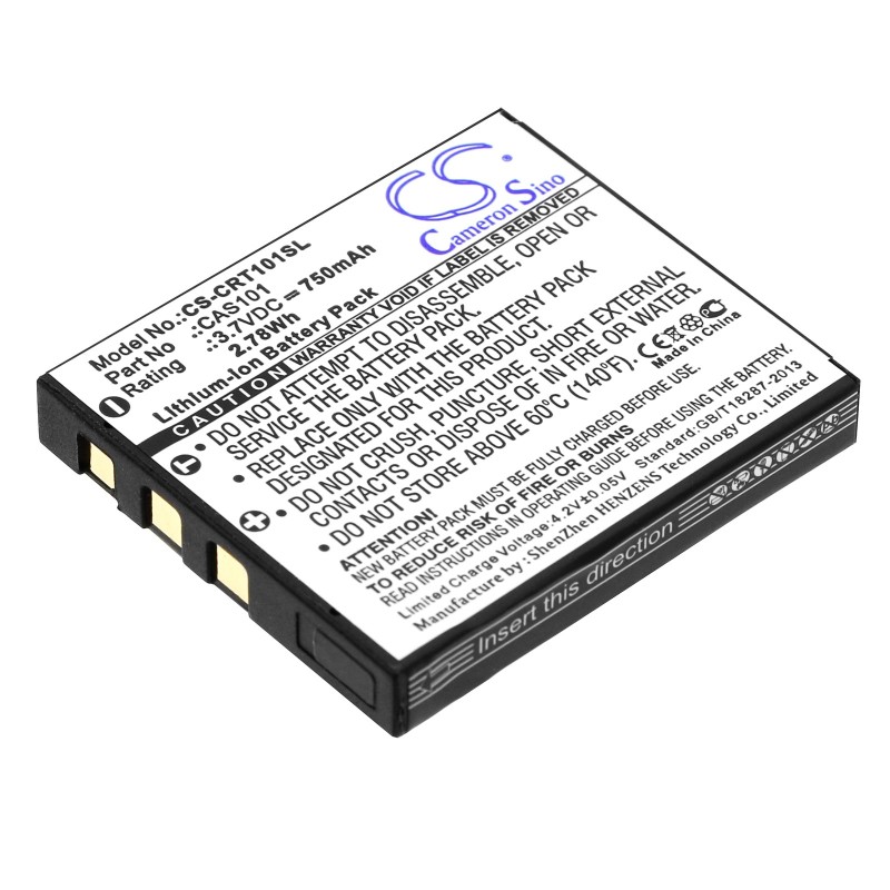 Batterie pour Creative VF0570 (750 mAh/2.78 Wh, 3.7 V)