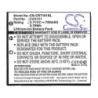 Batterie pour Creative VF0570 (750 mAh/2.78 Wh, 3.7 V)