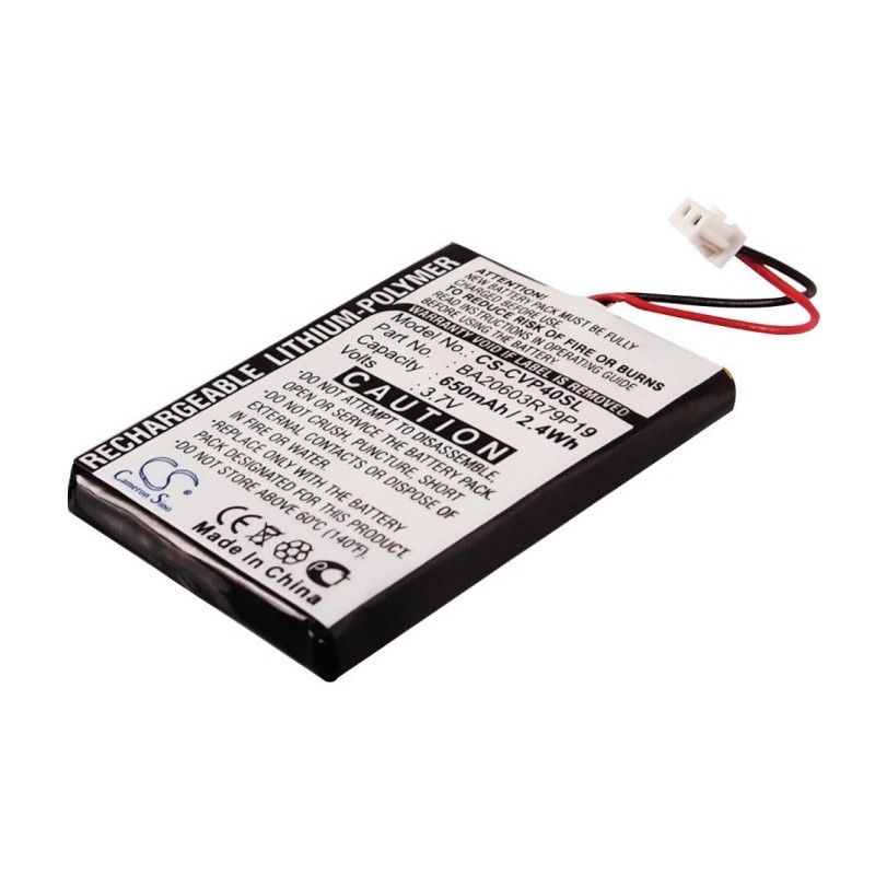 Batterie pour Creative Zen V (650 mAh/2.41 Wh, 3.7 V)