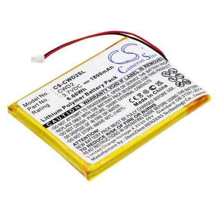 Batterie pour Cowon D2 2GB (1800 mAh/6.66 Wh, 3.7 V)