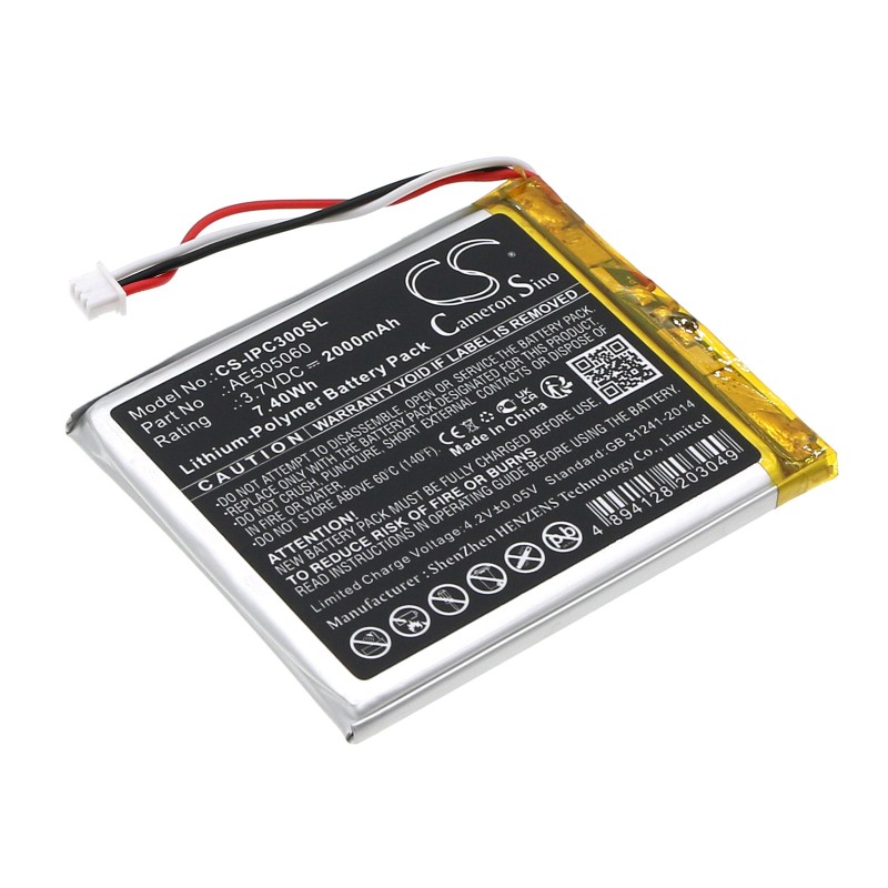 Batterie pour Apple AE505060 (2000 mAh/7.4 Wh, 3.7 V)