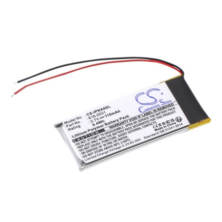 Batterie pour Apple ipod nano 6th generation (110 mAh/0.41 Wh, 3.7 V)