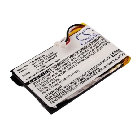 Batterie pour Apple A1059 (900 mAh/3.33 Wh, 3.7 V)