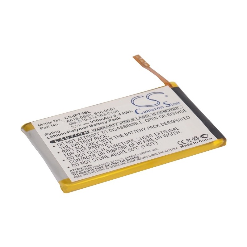 Batterie pour Apple iPod Touch 4th (930 mAh/3.44 Wh, 3.7 V)