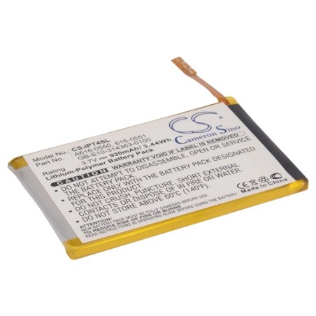 Batterie pour Apple iPod Touch 4th (930 mAh/3.44 Wh, 3.7 V)