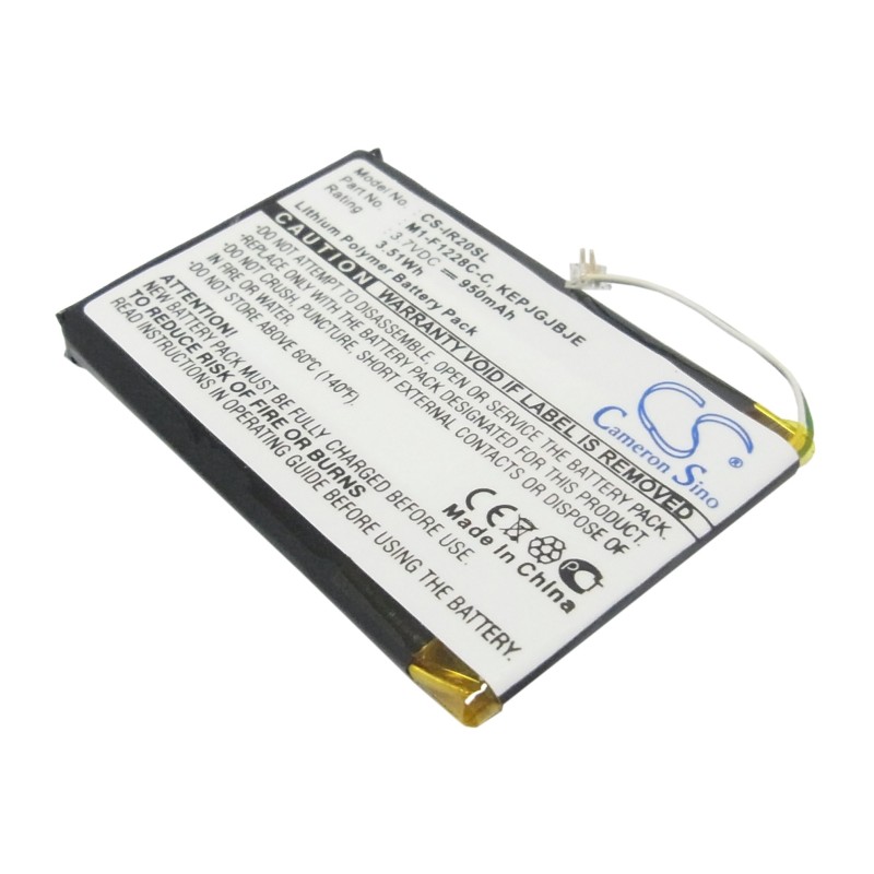 Batterie pour iRiver U20 (950 mAh/3.52 Wh, 3.7 V)