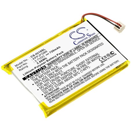 Batterie pour iRiver U10 (720 mAh/2.66 Wh, 3.7 V)