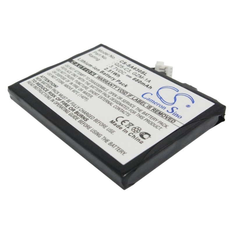 Batterie pour Philips Q25-C3 (680 mAh/2.52 Wh, 3.7 V)
