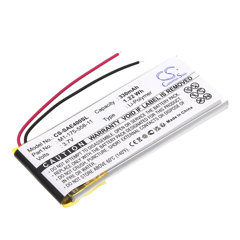 Batterie pour Sony NW-E407 (330 mAh/1.22 Wh, 3.7 V)